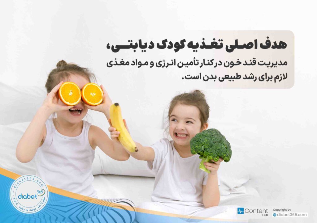 تغذیه کودک دیابتی؛ هدف اصلی تغذیه کودک دیابتی، مدیریت قند خون در کنار تأمین انرژی و مواد مغذی لازم برای رشد طبیعی بدن است.