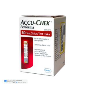 نوار تست قند خون اکیو چک پرفورما Accu-Check Performa بسته 50 عددی