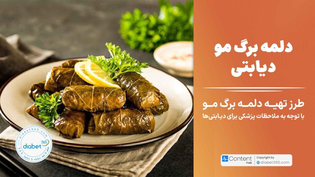 طرز تهیه دلمه برگ مو دیابتی