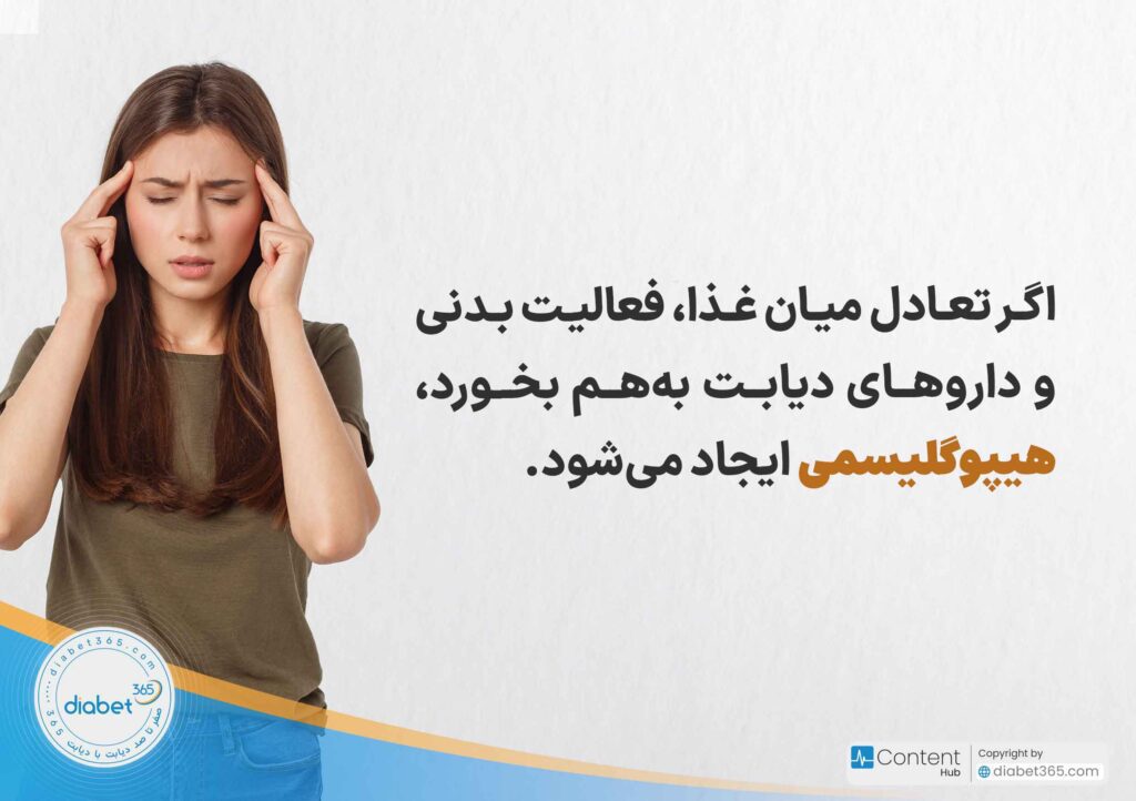 هیپوگلیسمی یا افت قند خون چیست؟اگر تعادل میان غذا، فعالیت بدنی و داروهای دیابت به‌هم بخورد، هیپوگلیسمی ایجاد می‌شود.