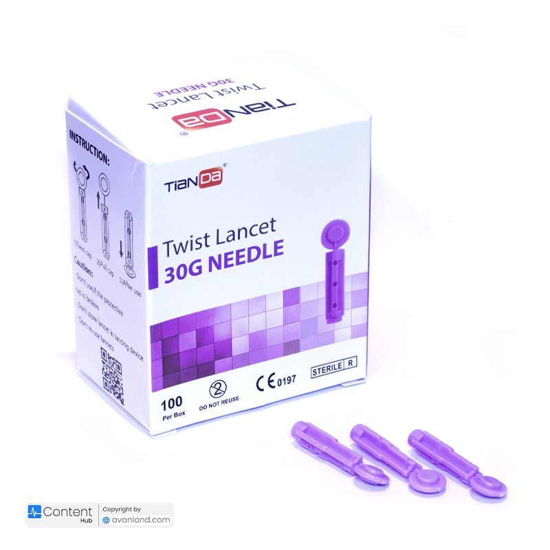 سوزن تست قند خون چهارپر تیاندا – 100 عددی